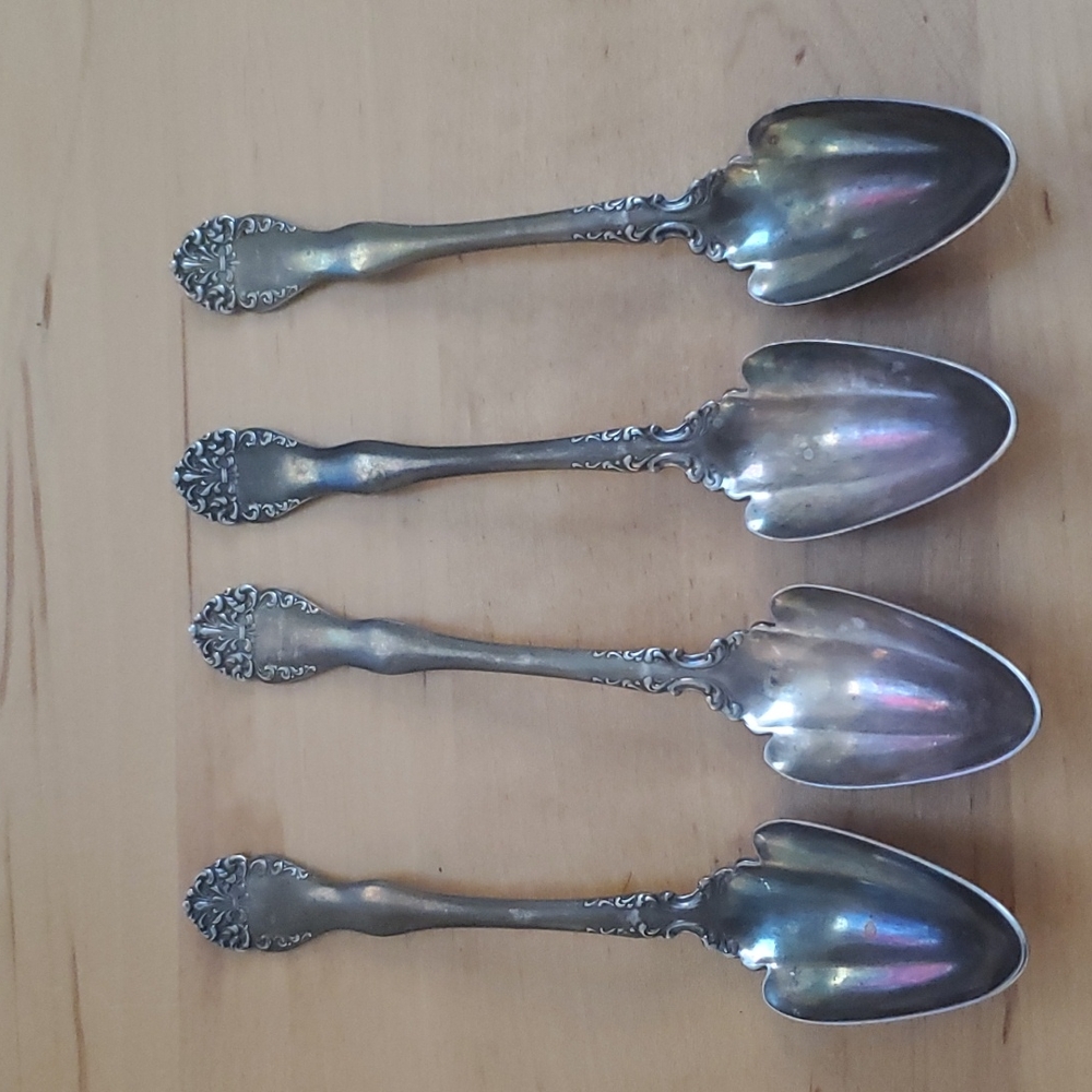 Lot Of 4 Antique 1835 R Wallace S1 Spoon